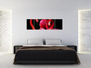 Obraz czerwonych flamingów (170x50 cm)