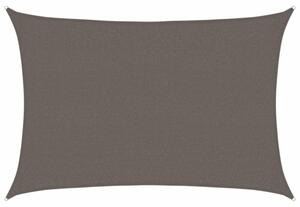 Żagiel przeciwsloneczny, 160 g/m², antracytowy, 2,5x3,5 m, hdpe