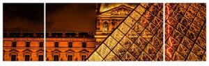 Obraz Luwru w Paryżu (170x50 cm)
