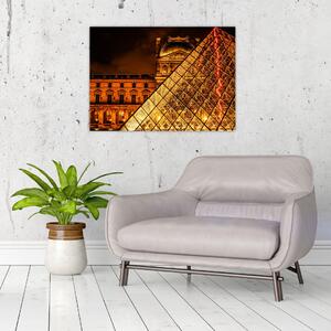 Obraz Luwru w Paryżu (70x50 cm)