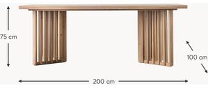 Stół do jadalni z drewna dębowego Okayama