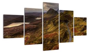 Obraz szkockich gór (125x70 cm)