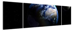 Obraz planety Ziemia (170x50 cm)