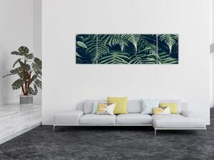 Obraz liści paproci (170x50 cm)