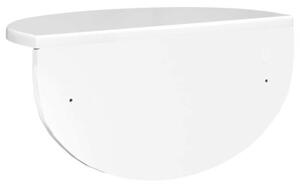 Nowoczesna półka Ścienna w wysokim połysku biała - minimalistyczny design do salonu, sypialni i biura