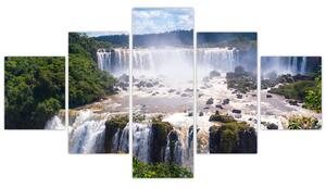 Obraz wodospadu Iguassu (125x70 cm)