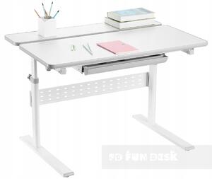 Regulowane biurko dla dziecka z pochylanym blatem Colore Grey