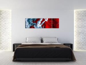 Obraz abstrakcyjnych plam (170x50 cm)
