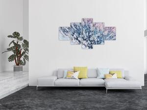 Obraz ośnieżonych drzew (125x70 cm)