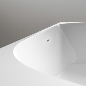 Wanna wolnostojąca oszczędzająca miejsce NOVA CORNER Akryl Biały - 170 x 78 cm - montaż z lewej strony - możliwość wyboru powierzchni