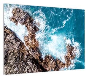 Obraz skał i morza (70x50 cm)