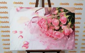Obraz bukiet różowych róż