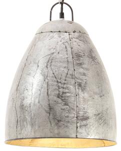 Industrialna lampa wisząca, 25 W, srebrna, okrągła, 32 cm, E27