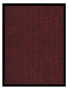 Wycieraczka, prążkowana, czerwona, 60x80 cm