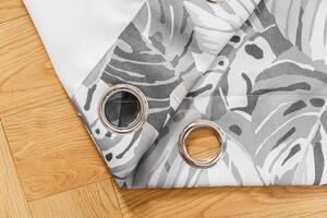 Designerska zasłona FLOCUS 140x250 cm, wzorzysta Zawieszanie: Metalowe pierścienie