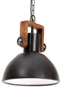 Industrialna lampa wisząca, 25 W, czarna, okrągła, 30 cm, E27