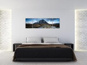 Obraz góry i rzeki (170x50 cm)
