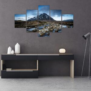 Obraz góry i rzeki (125x70 cm)