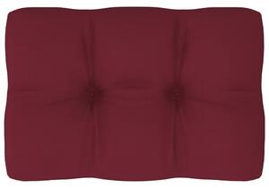 Poduszka na sofę z palet, winna czerwień, 60x40x10 cm