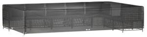 Pokrowce na meble ogrodowe, 2 szt., 16 oczek, 325x205x60 cm