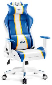 Krzesło gamingowe dla młodzieży Diablo X-One 2.0 Kids Size Aqua Blue