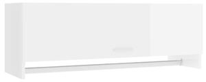 Szafka, biała na wysoki połysk, 100x32,5x35 cm, płyta wiórowa