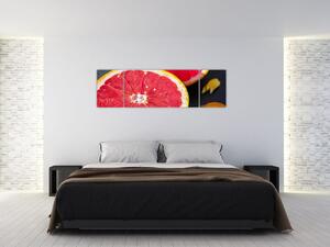 Obraz pokrojonych grejpfrutów (170x50 cm)