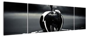 Obraz czarnego jabłka (170x50 cm)