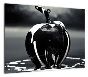 Obraz czarnego jabłka (70x50 cm)