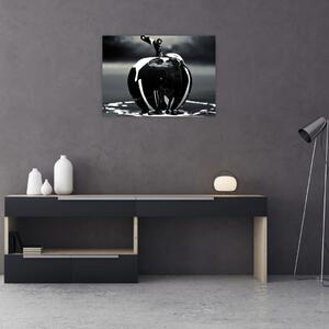Obraz czarnego jabłka (70x50 cm)