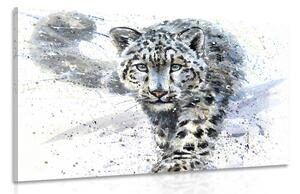 Obraz kreskówkowy leopard