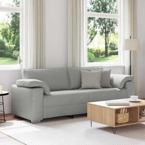 Sofa szary chmur 219 x 77 x 82 cm tkanina