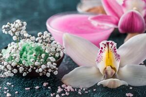 Obraz detale pięknej orchidei