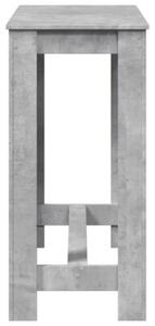 Stolik barowy, szarość betonu, 102x50x103,5 cm