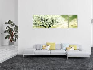 Obraz drzewa na łące (170x50 cm)