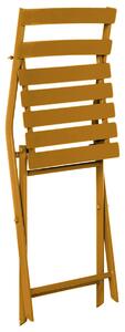 Krzesło ogrodowe tarasowe ochra - Tuvo 3X