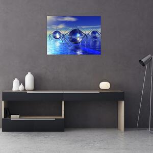 Obraz abstrakcji - woda (70x50 cm)