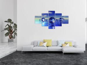 Obraz abstrakcji - woda (125x70 cm)