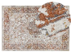 Dywan wzór orientalny beżowo-brązowy 200 x 300 cm vintage Vayk Beliani