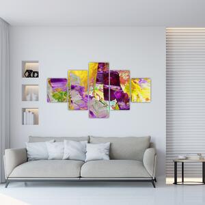 Obraz abstrakcji - malarstwo (125x70 cm)