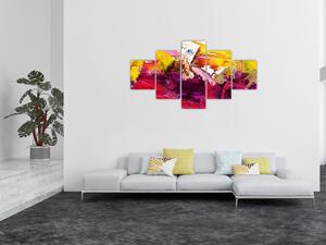 Obraz abstrakcji - malarstwo (125x70 cm)