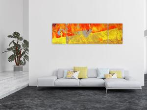 Obraz abstrakcji - malarstwo (170x50 cm)
