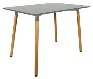 Szary stół do jadalni BERGEN 140x80 cm