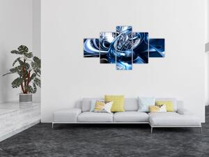 Obraz abstrakci - koła (125x70 cm)