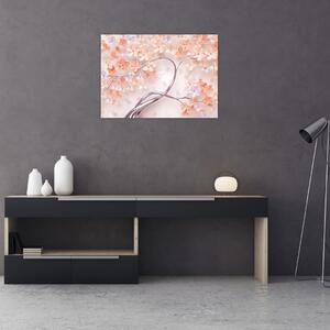 Obraz kwiatów drzewa koralowego - abstrakcja (70x50 cm)