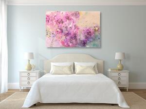Obraz różowa gałązka kwiatów