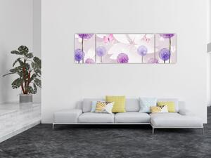 Obraz - Na rzece kwiatów (170x50 cm)