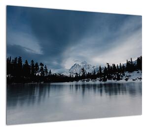 Obraz - Na zamarzniętym jeziorze (70x50 cm)