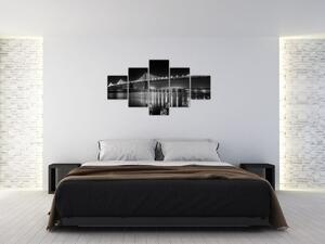 Obraz - Czarno - biały most (125x70 cm)