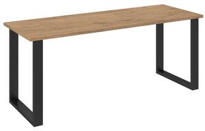 Stół do jadalni loftowy Imperial 185x67 Dąb Lancelot